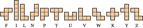 ペントミノ全12種類