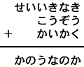 せいいきなき＋こうぞう＋かいかく＝かのうなのか