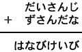 だいさんじ＋ずさんだな＝はなびけいび