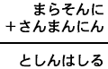 まらそんに＋さんまんにん＝としんはしる