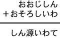 おおじしん+おそろしいわ=しん源いわて