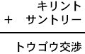 キリント＋サントリー＝トウゴウ交渉