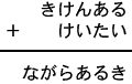 きけんある＋けいたい＝ながらあるき