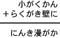 小がくかん＋らくがき壁に＝にんき漫がか