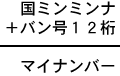 国ミンミンナ＋バン号１２桁＝マイナンバー