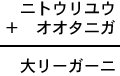 ニトウリユウ＋オオタニガ＝大リーガーニ