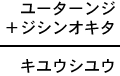 ユーターンジ+ジシンオキタ=キユウシユウ