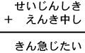 せいじんしき＋えんき中し＝きん急じたい