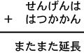 せんげんは+はつかかん=またまた延長