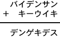 バイデンサン＋キーウイキ＝デンゲキデス